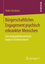 Buchcover Bürgerschaftliches Engagement psychisch erkrankter Menschen